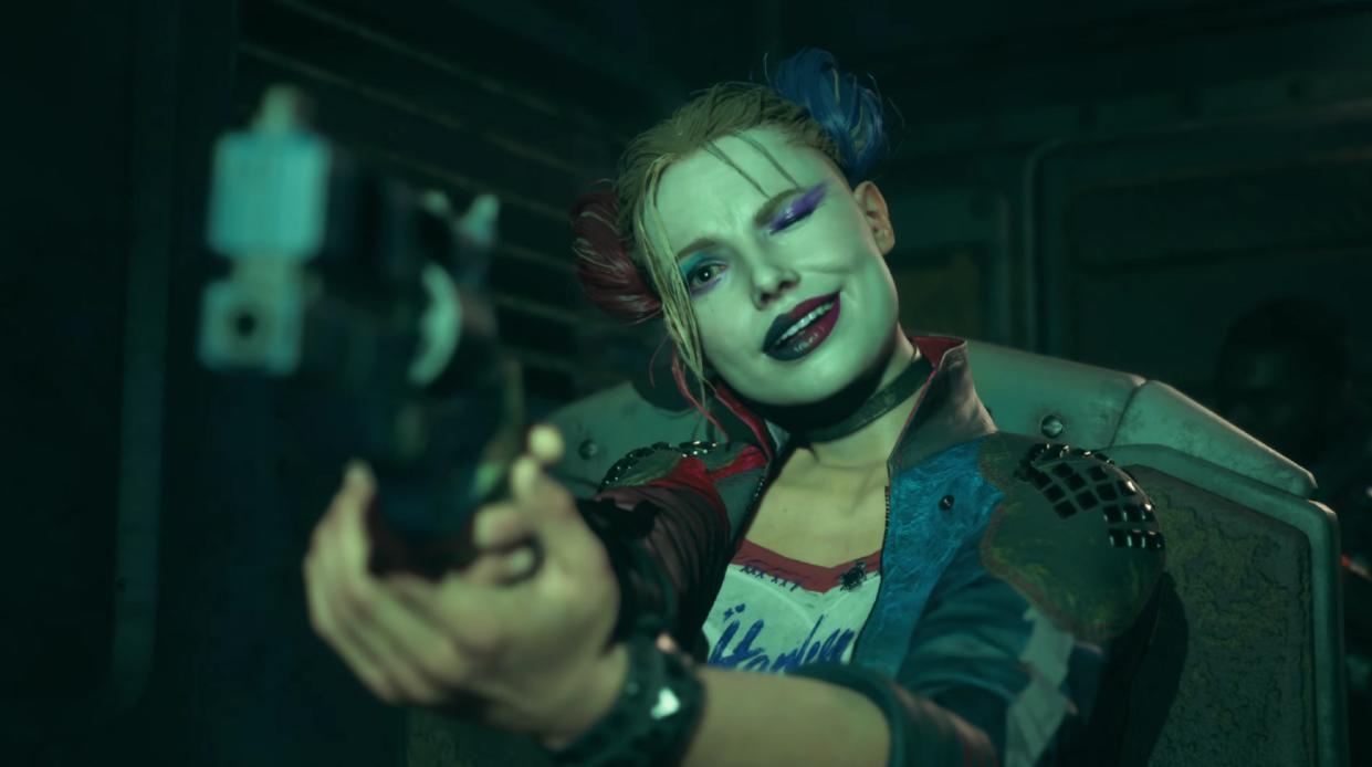  Suicide Squad: Kill the Justice League Harley Quinn aiming. 
