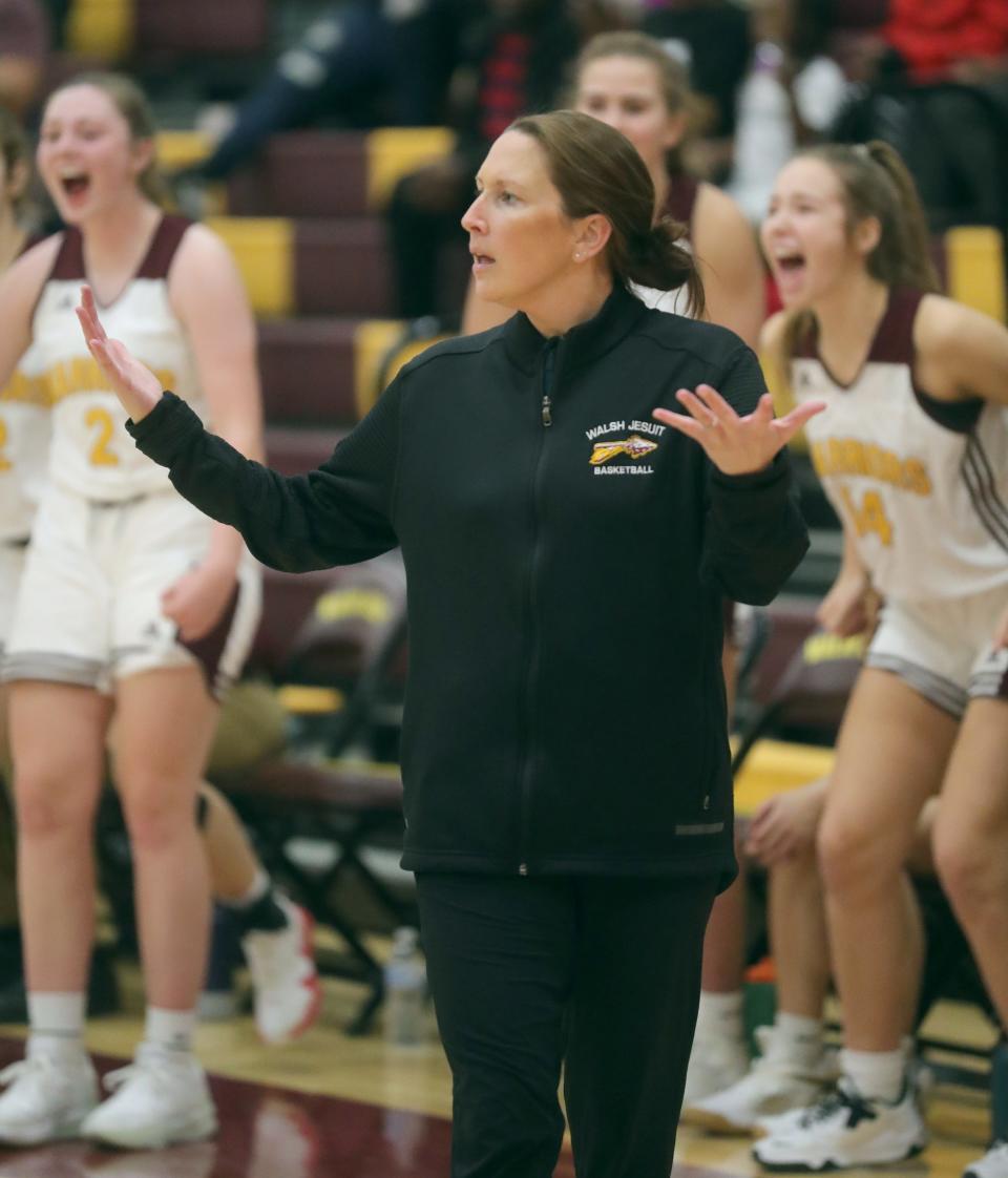 Former Walsh Jesuit girls basketball coach Maggie Ferrando left the Warriors in a good place with all five starters back after a 17-7 season.