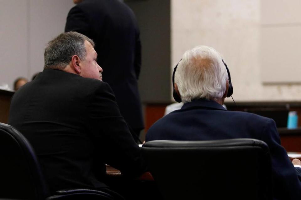 San Luis Obispo County Deputy District Attorney Chris Peuvrelle presents his closing arguments in Ruben Flores’ trial, Wednesday, Oct. 5, 2022.