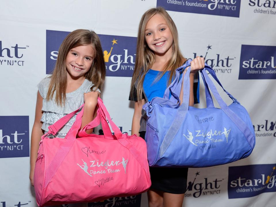 Mackenzie Ziegler (left) and Maddie Ziegler in 2012.