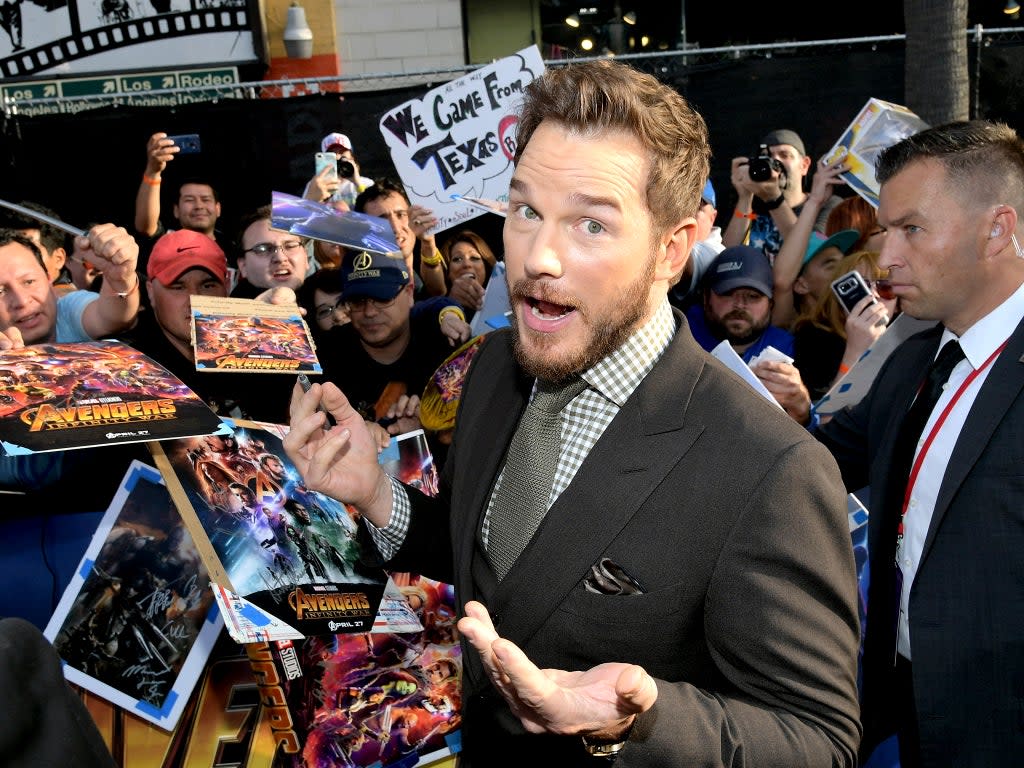 Chris Pratt no parece una mala persona, solo una estrella de cine muy religiosa, un poco insulsa, un poco demasiado apegada a aparecer en películas terribles.  (Charley Gallay/Getty Images)