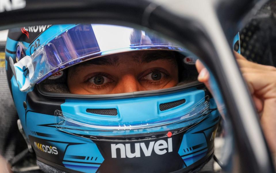 Mercedes' British driver George Russell prepares to compete in the Saudi Arabia Formula One Grand Prix at the Jeddah Corniche Circuit in Jeddah on March 19, 2023 - Getty Images/Giuseppe Cacace