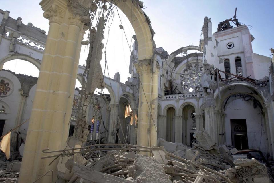 Port-au-Prince’s cathedral was destroyed in the Jan. 12, 2010, earthquake. This is how it looked in the immediate aftermath.