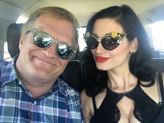 Instagram Drew Carey and former fiancée Amie Harwick.