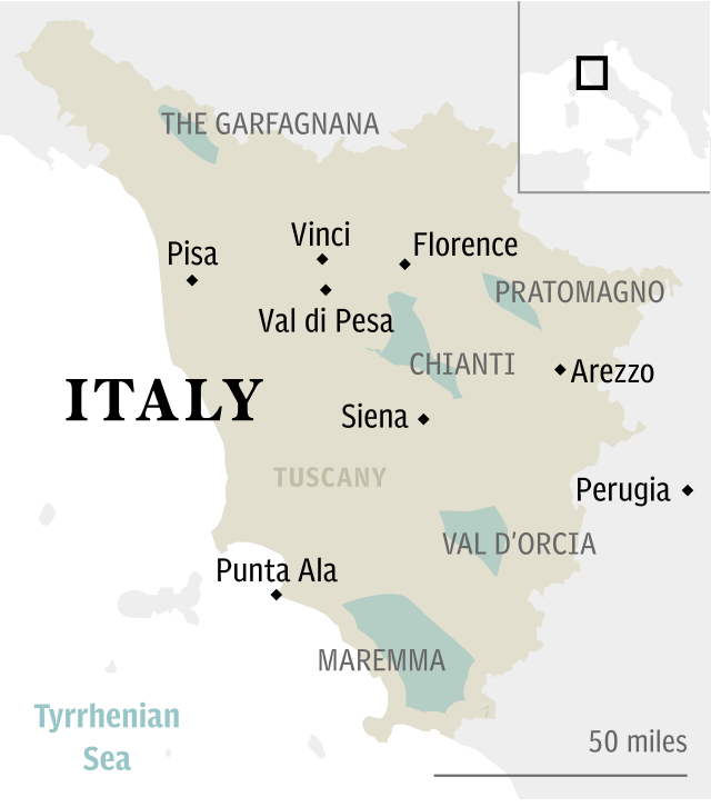 Regions of Tuscany