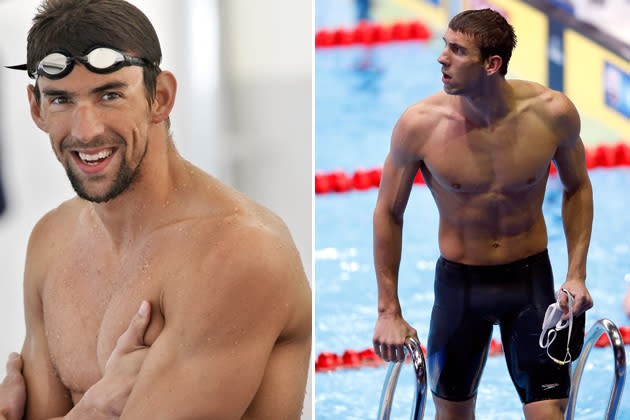 Für diesen Body muss Michael Phelps einiges futtern (Bilder: AFP)