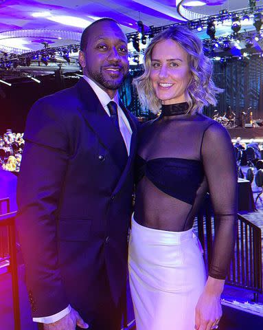 <p>Jaleel White/Instagram</p> Jaleel White and Nicoletta Ruhl at the 2024 Super Bowl in February.