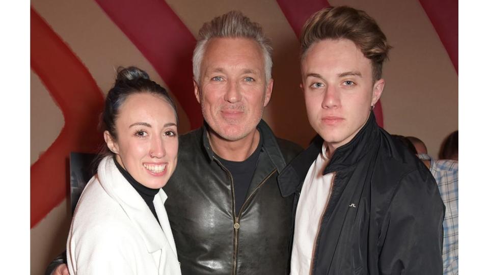 Harleymoon, Martin and Roman Kemp at a VIP screening in 2015