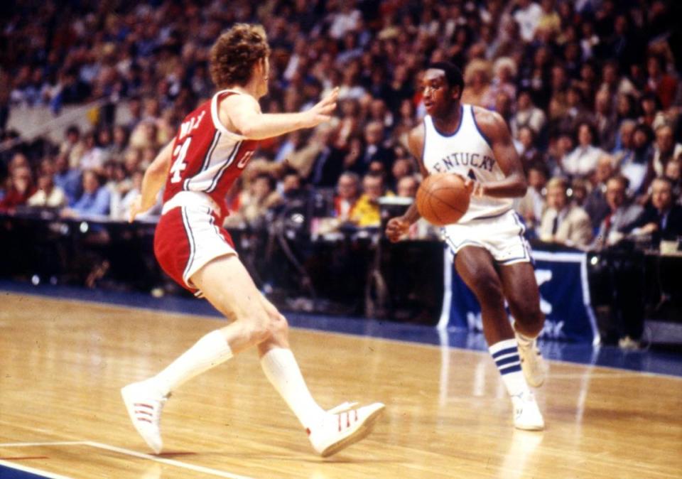 Kentucky senior forward Jack Givens had 24 points on Senior Day as the Wildcats pummeled UNLV 92-70 at Rupp Arena on March, 4, 1978.