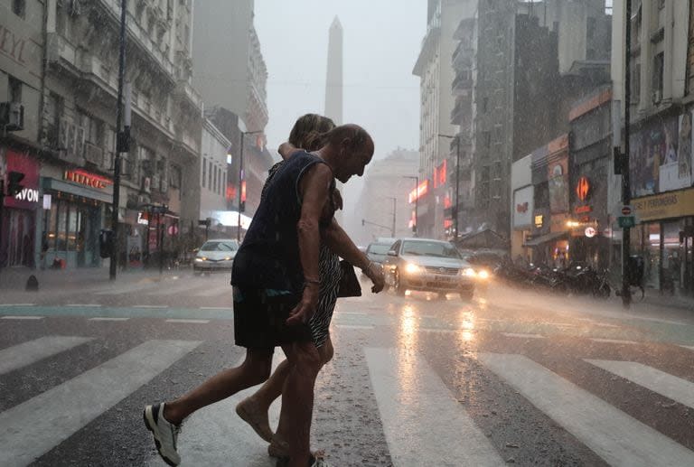 Diluvio en la ciudad de Buenos Aires