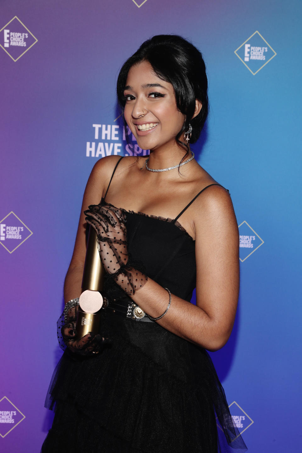 SANTA MONICA, CALIFORNIA - NOVEMBER 15: 2020 E! PEOPLE'S CHOICE AWARDS -- In this image released on November 15, Maitreyi Ramakrishnan of 