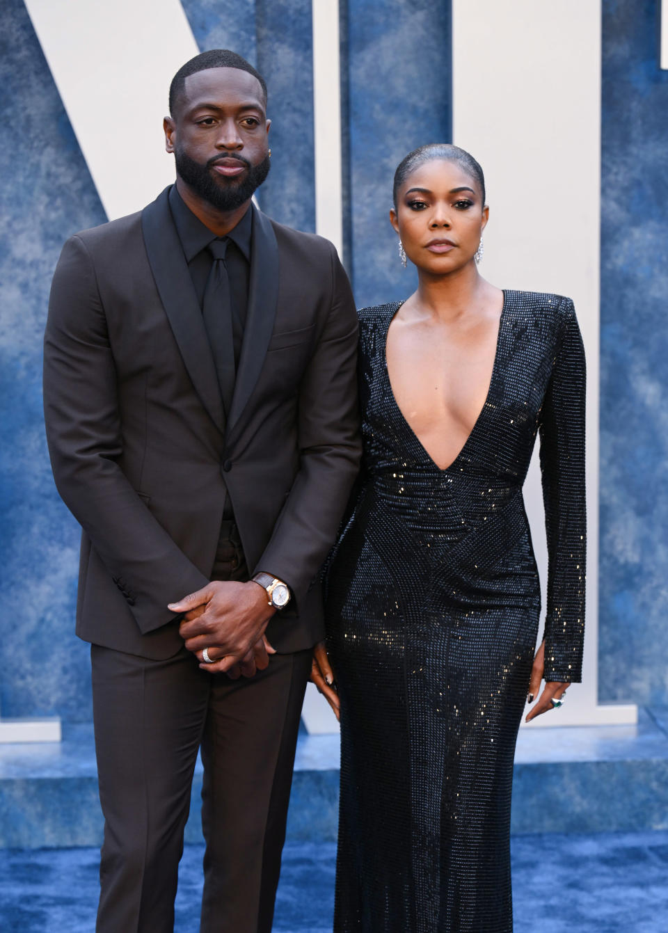 Gabrielle Union and Dwyane Wade posing on the red carpet