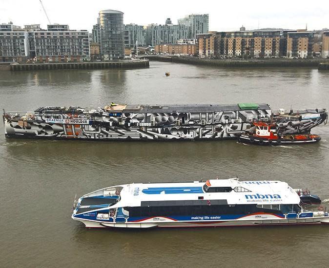 The vessel was hosting start-up businesses and small charities at her mooring in Blackfriars until 2016