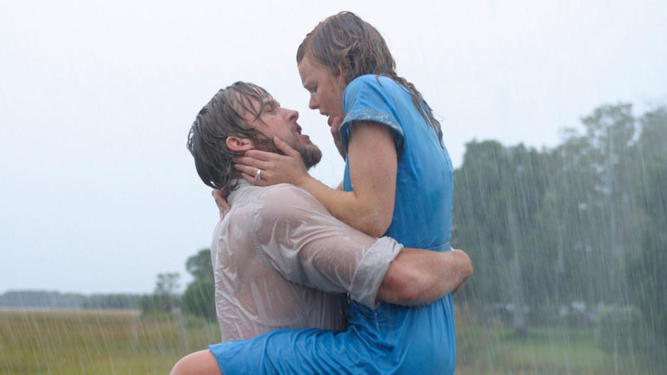 Ryan Gosling and Rachel McAdams in the film adaptation of Nicholas Sparks' <i>The Notebook</i> (New Line Cinema)