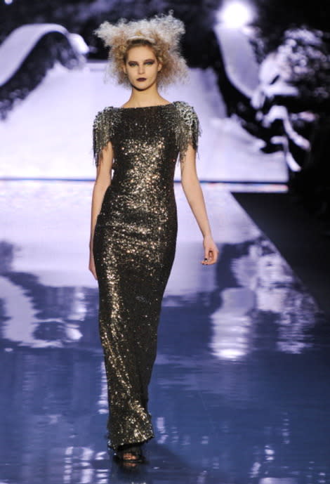 Badgley Mischka's beaded gowns are to die for