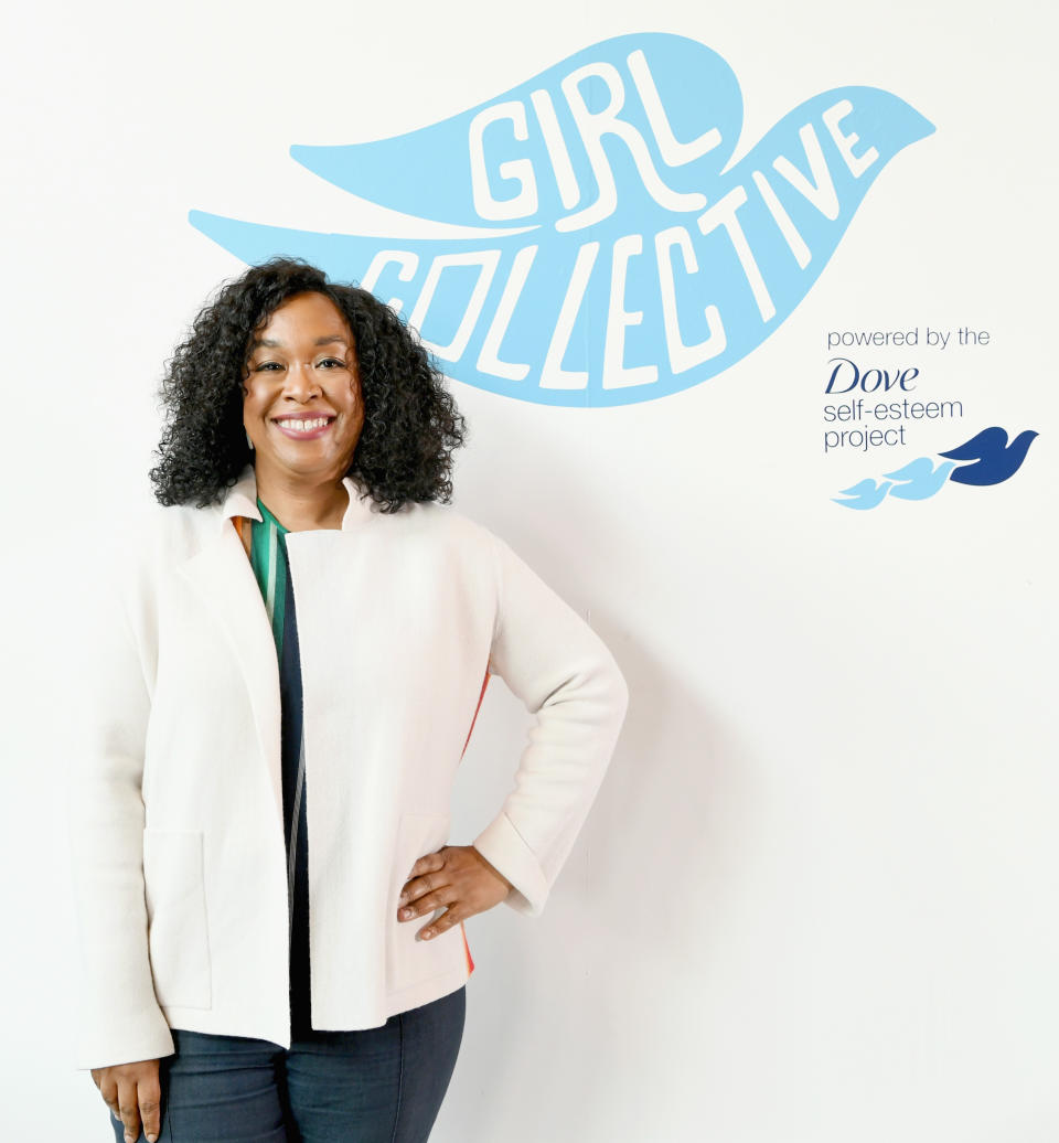 Shonda Rhimes attends the launch of Dove’s Girl Collective in Los Angeles. (Photo: Getty Images).