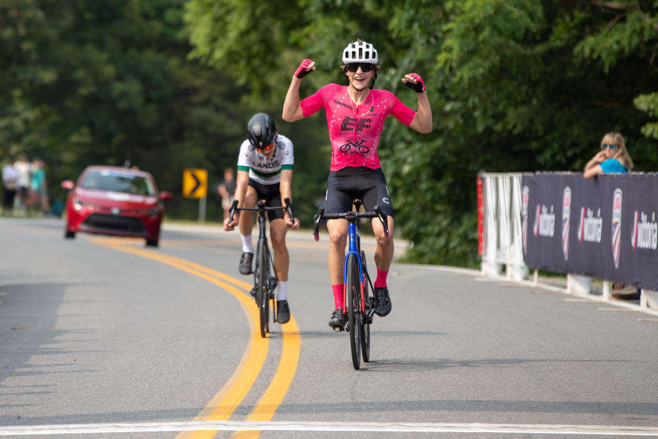 Enzo Hincapie (EF Education-ONTO) beats Brady Hogue (Landis/Trek) for junior 15-16 US Amateur Road Championship