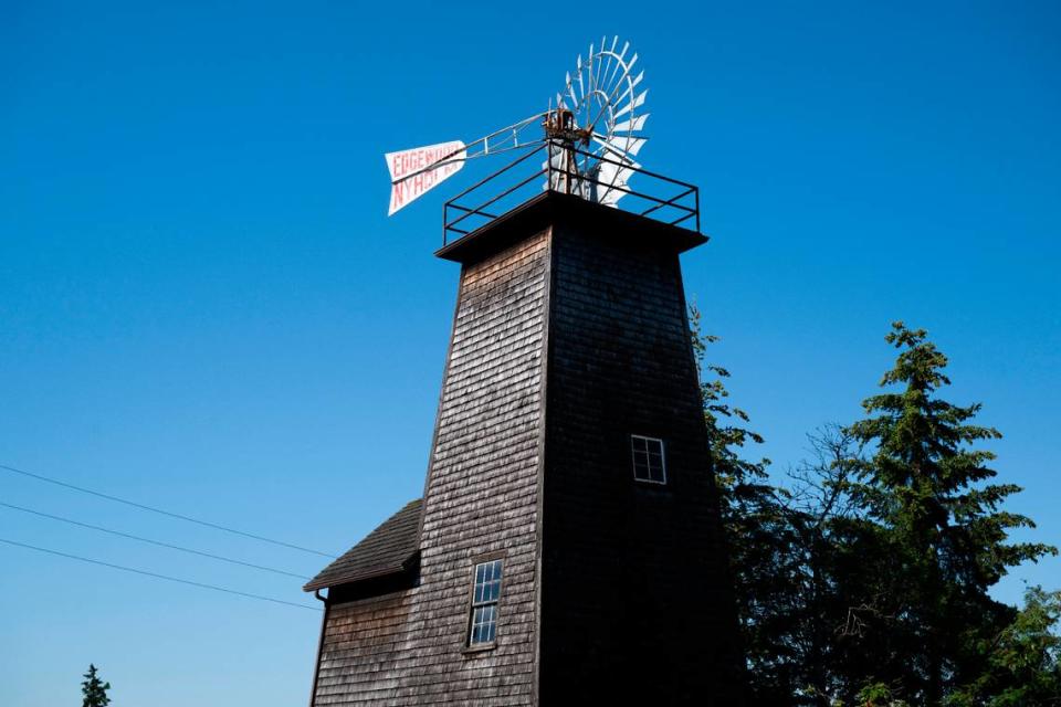 The Nyholm Windmill, on Thursday, June 20, 2024, in Edgewood, Wash.