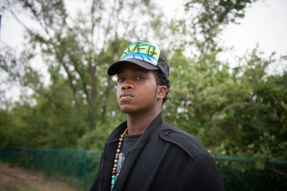 Bryant Tomlin poses for a portrait at the Urban League of St. Louis Empowerment Center.