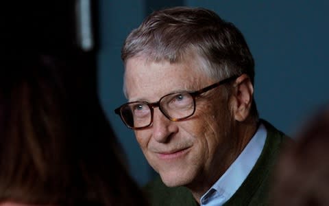 Microsoft founder Bill Gates - another famous glasses wearer known for his intellect  - Credit: RICK WILKING/Reuters