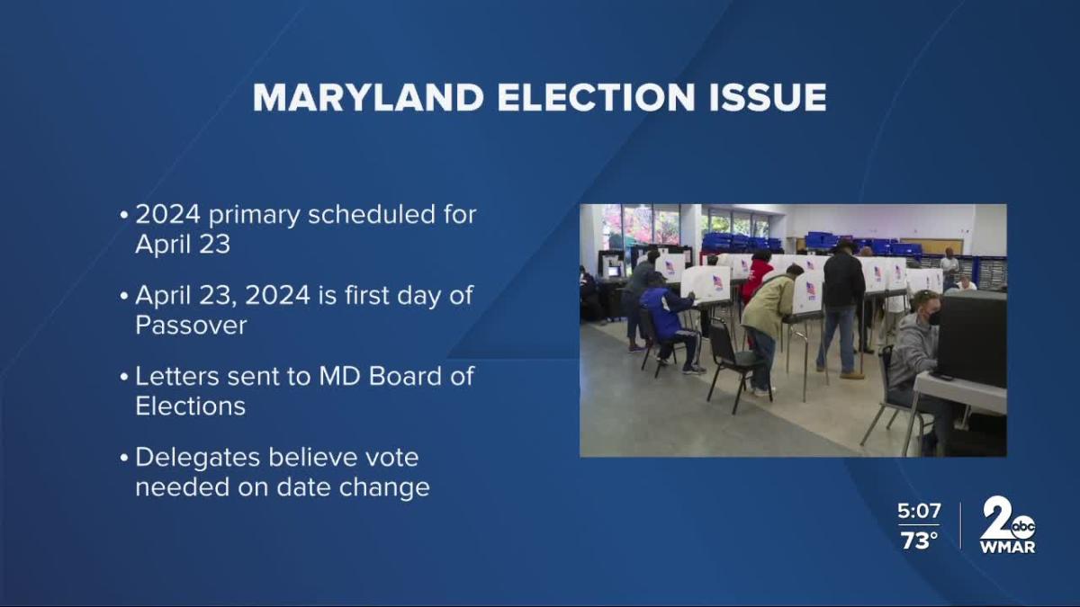 2024 Primary Election date falls on Passover, Baltimore leaders ask MGA