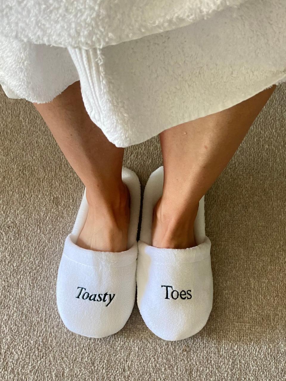 Gleneagles' trademark 'Toasty Toes' slippers (Gleneagles)