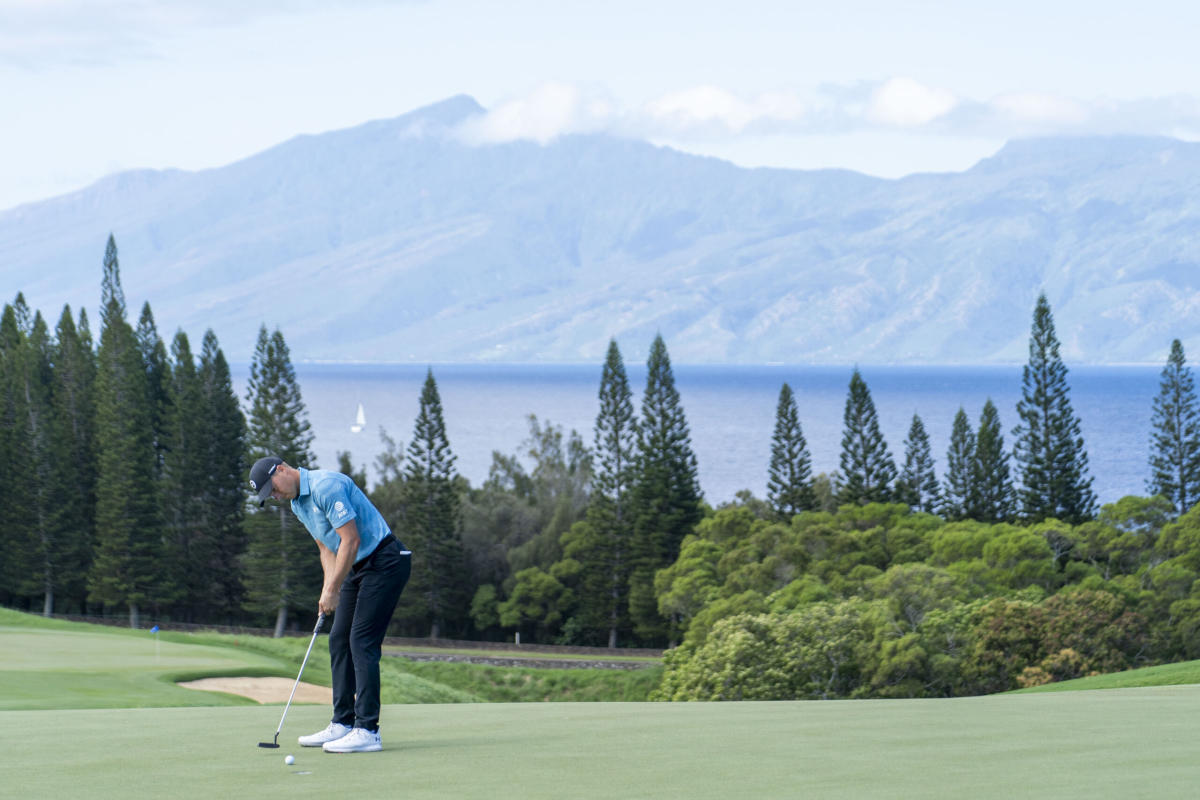 2023 Sentry Tournament of Champions at Kapalua Sunday tee times, TV info