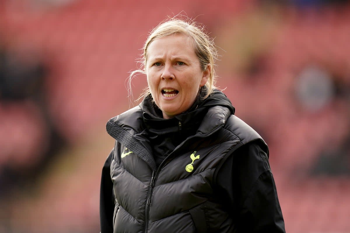 Tottenham Hotspur manager Rehanne Skinner is looking forward to the Manchester United clash (Adam Davy/PA) (PA Wire)