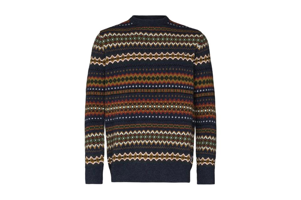 Barbour Fair Isle intarsia-knit jumper