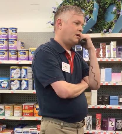 CVS employee Morry Matson appears to have called the police after Camilla Hudson, a black customer, presented a coupon he suspected was fraudulent. (Photo: Facebook)