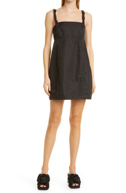 Ruched Strap Recycled Nylon Minidress