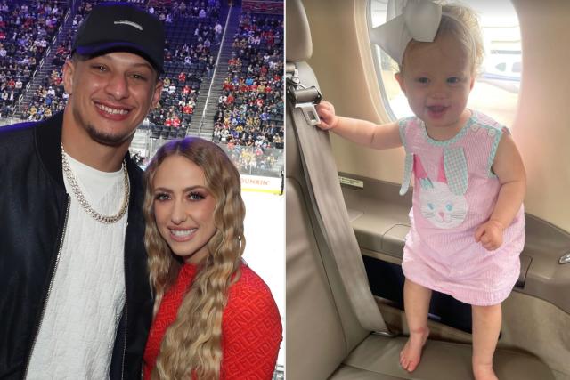 Patrick Mahomes Poses with Daughter Day of Wedding to Brittany Matthews