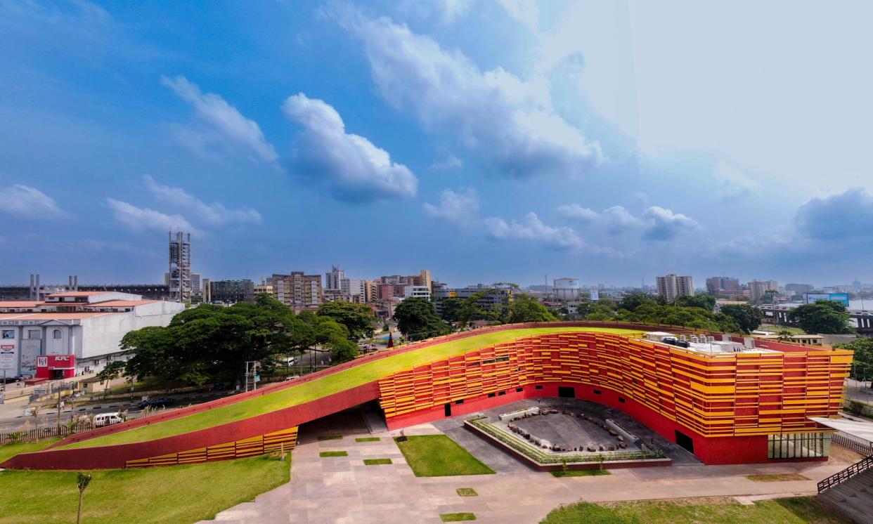 <span>The striking new John Randle Centre for Yoruba Culture and History in the Onikan district of Lagos island, Nigeria. The centre complex, which also houses a swimming pool, is aimed at developing the area as a cultural quarter in the city</span><span>Photograph: Ademola Olaniran and Jide Atobatele</span>