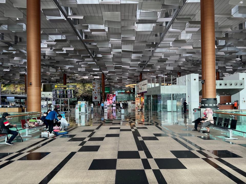 Changi's terminal 3 check-in lobby.