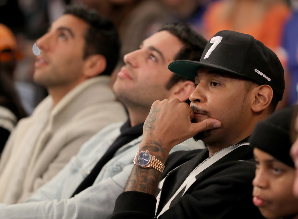 Would Carmelo Anthony accept a secondary role in Brooklyn? (Getty)