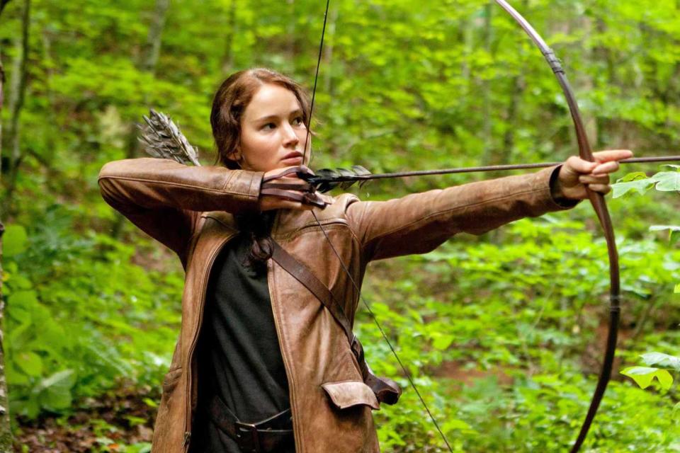 Jennifer Lawrence as 'Katniss Everdeen' in 'The Hunger Games'