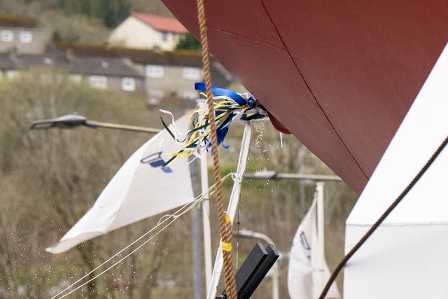 MV Glen Rosa launch