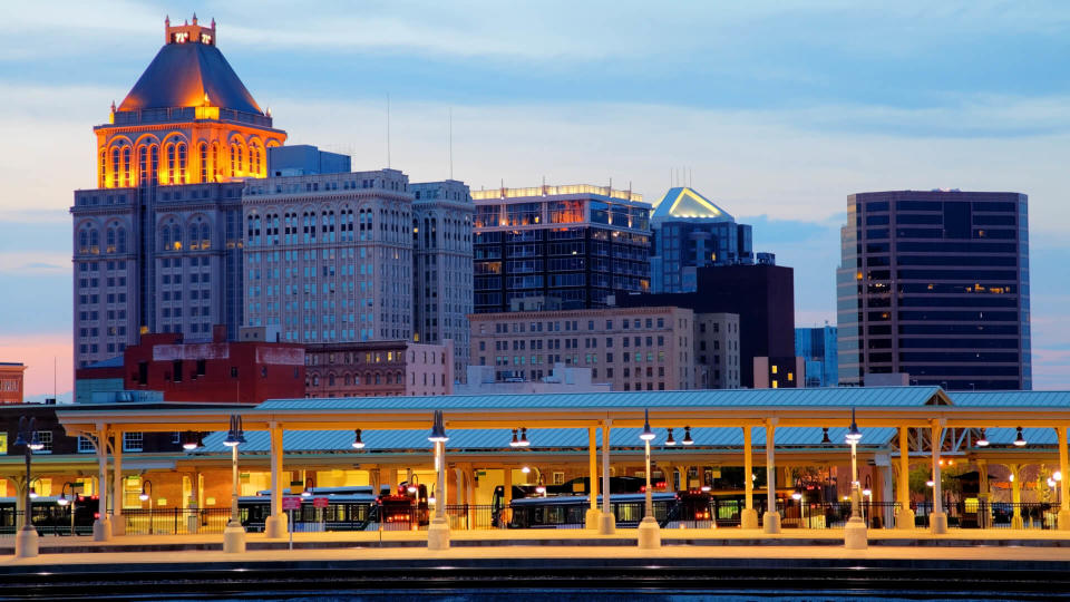 Downtown Greensboro, North Carolina.