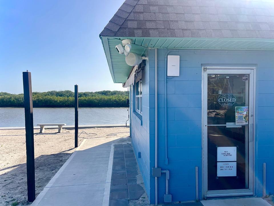 Waterfront views and outdoor seating at HT's Sand Bar & Bistro in Ponce Inlet.