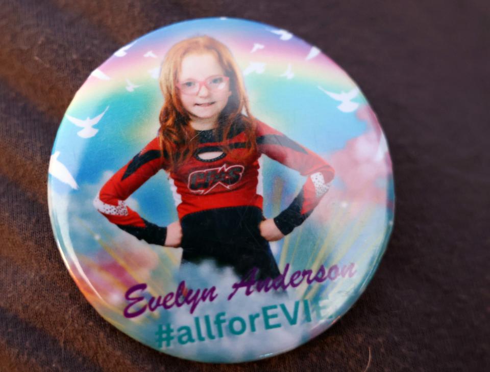 Evie Anderson of Raynham, 9, died of cardiac arrest on June 12, 2023. Her family went all-out decorating their yard for Halloween, Evie's favorite holiday, to honor and remember her.