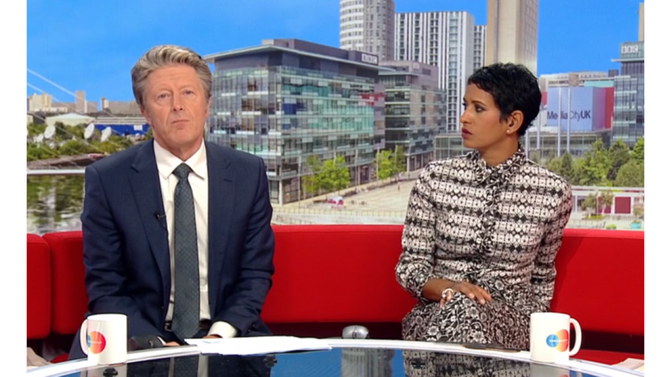 Charlie Stayt and Naga Munchetty on BBC Breakfast