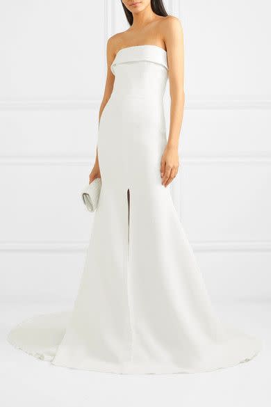 Alex Perry Jamie strapless satin-crepe gown