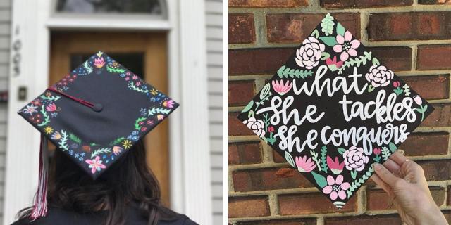 Brains and Beauty Graduation Cap, Nursing Grad Cap Topper