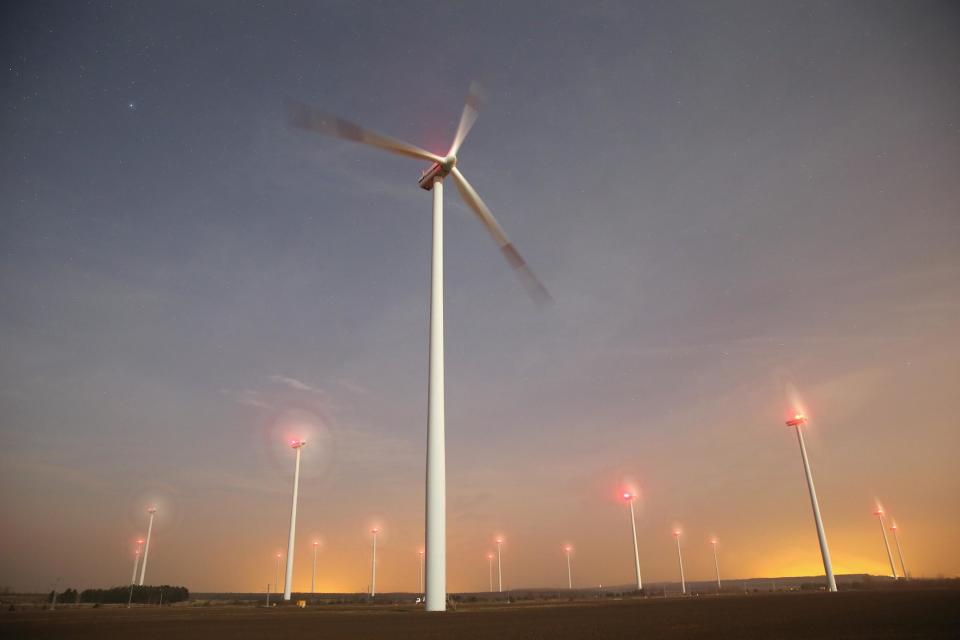 A windfarm in Sweden, where more than half the energy used is from renewable sources: Getty