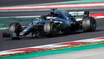 Motor Racing - F1 Formula One - Formula One Test Session - Circuit de Barcelona-Catalunya, Montmelo, Spain - March 6, 2018 Valtteri Bottas of Mercedes during testing REUTERS/Juan Medina