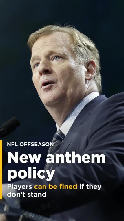 NFL's new policy on national anthem