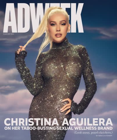 <p>ADWEEK</p> Christina Aguilera on the cover of ADWEEK