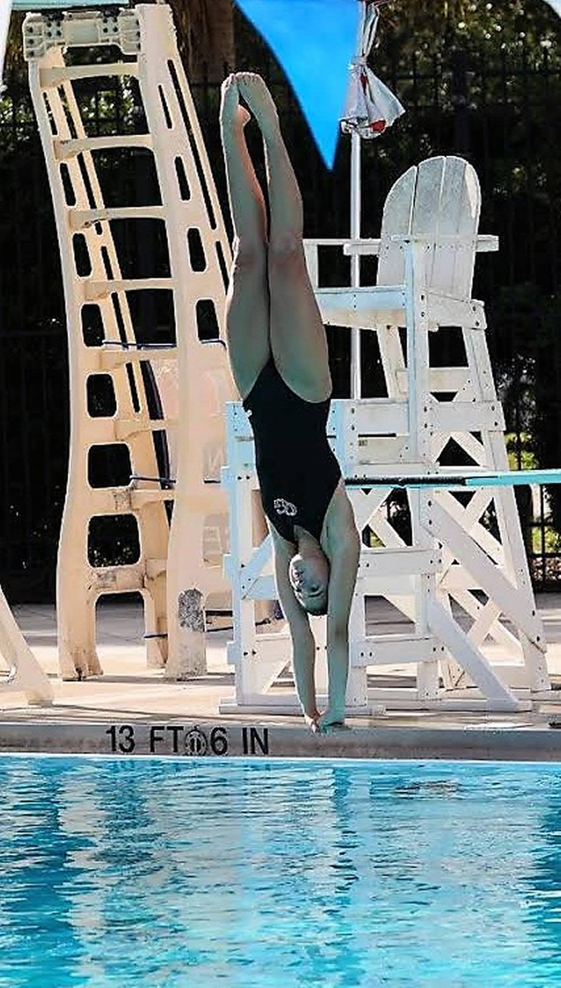 
Cardinal Gibbons freshman diver Juliet Radich set a state record in 1-meter springboard at the region championships.