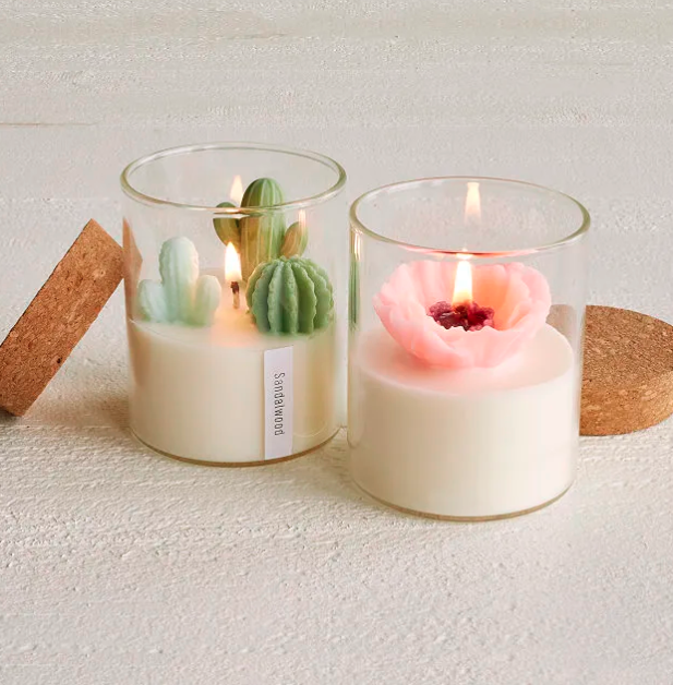 3) Terrarium Candle