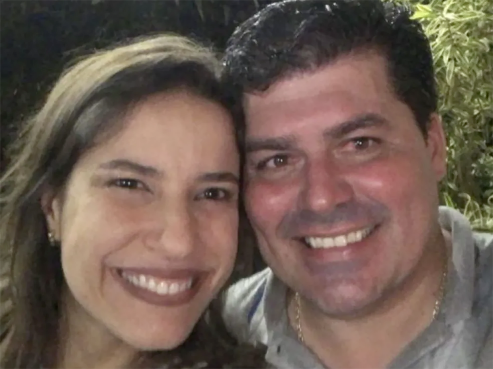 Raquel Lyra com o marido Fernando Lucena, que morreu neste domingo (1) (Arquivo pessoal/Divulga&#xe7;&#xe3;o)

